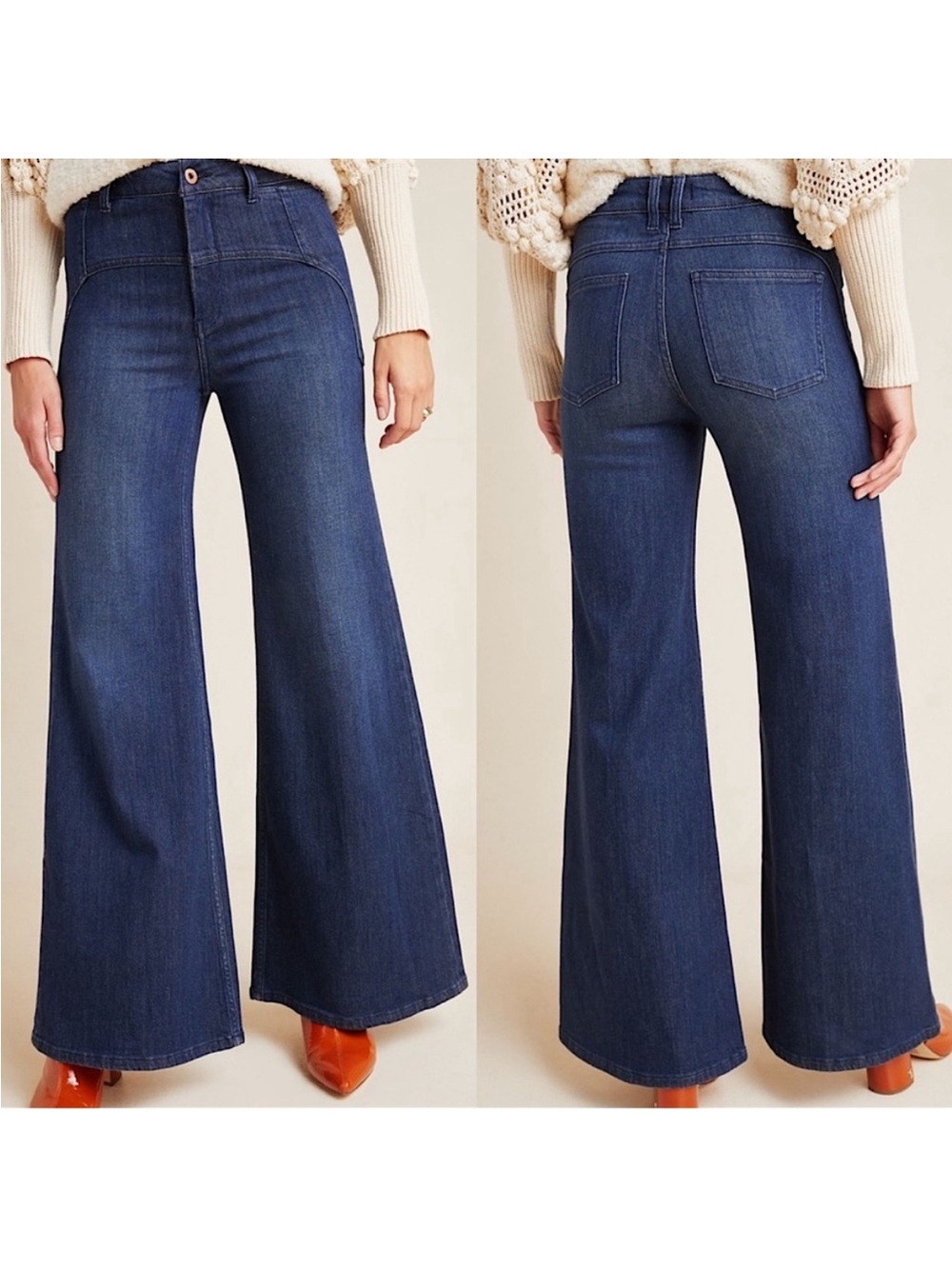 Pilcro Ultra High-Rise Slim Flare Jeans Size 26